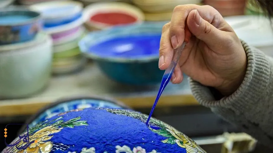 فرق روش های میناکاری ایران با چین